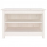 Banco zapatero madera de pino maciza blanco 70x38x45.5 cm 3