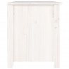 Banco zapatero madera de pino maciza blanco 70x38x45.5 cm 4