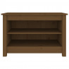 Banco sapateira 70x38x45.5 cm pinho maciço castanho mel 3