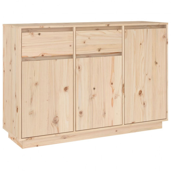 Aparador de madera maciza de pino 110x34x75 cm M 2