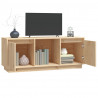 Mueble de TV de madera maciza de pino 110.5x35x44 cm 4