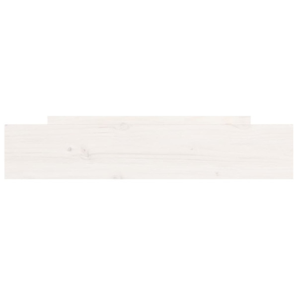 Gavetas de cama 2 pcs madeira de pinho maciça branco M 4