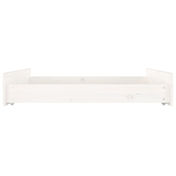 Cajones de cama 2 unidades madera maciza de pino blanco M 5