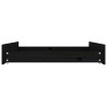 Gavetas de cama 2 pcs madeira de pinho maciça preto 5