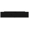 Gavetas de cama 4 pcs madeira de pinho maciça preto 4