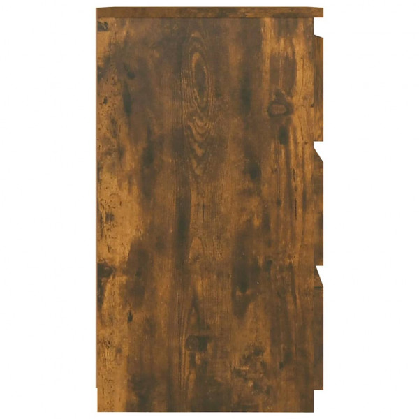Mesita de noche madera contrachapada roble ahumado 40x35x62.5cm M 4