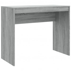 Escritorio de madera contrachapada gris Sonoma 90x40x72 cm H