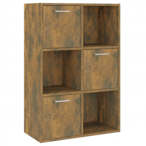 Mueble de almacenaje roble ahumado 60x29.5x90 cm H