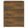 Aparador madera contrachapada color roble ahumado 60x35x76 cm 3
