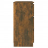 Aparador madera contrachapada color roble ahumado 60x35x76 cm 4