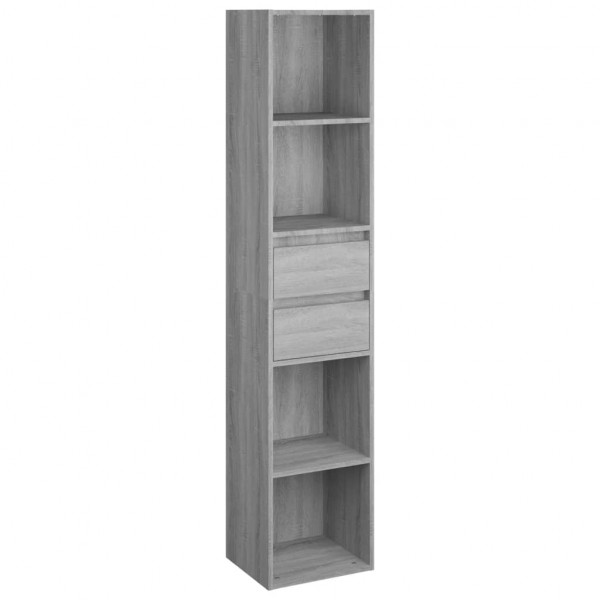 Estantería de madera contrachapada gris Sonoma 36x30x171 cm M 2