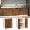 Armario inferior cocina contrachapado color roble 60x46x81.5 cm 3