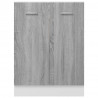 Armario inferior de cocina contrachapado gris 60x46x81.5 cm 5