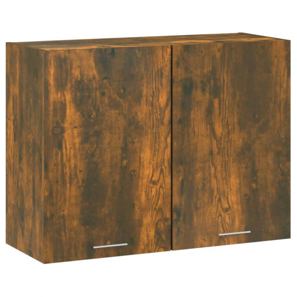 Armario colgante madera contrachapada roble ahumado 80x31x60 cm D