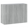 Armario colgante madera contrachapada gris Sonoma 80x31x60 cm 1