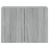 Armario colgante madera contrachapada gris Sonoma 80x31x60 cm 5