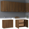 Armario colgante madera contrachapada marrón roble 80x31x60 cm 2