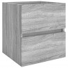 Mueble de lavabo madera contrachapada gris Sonoma 41x38.5x45 cm 2