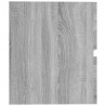 Mueble de lavabo madera contrachapada gris Sonoma 60x38.5x45 cm 5