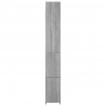 Mueble de baño madera de ingeniería gris Sonoma 25x26.5x170 cm 5