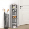 Mueble zapatero madera contrachapada gris Sonoma 27.5x27x102 cm 1
