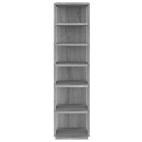 Mueble zapatero madera contrachapada gris Sonoma 27.5x27x102 cm M 3