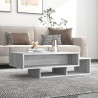 Mesa de centro madera contrachapada gris Sonoma 105x55x32 cm 1