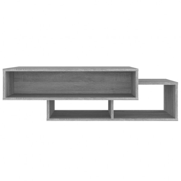 Mesa de centro madera contrachapada gris Sonoma 105x55x32 cm M 4