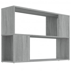 Estantería de madera contrachapada gris Sonoma 100x24x63 cm H