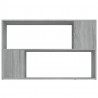 Estantería de madera contrachapada gris Sonoma 100x24x63 cm 5