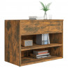 Banco zapatero madera contrachapada roble ahumado 60x30x45 cm 4