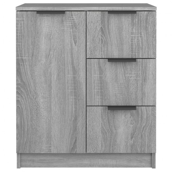 Aparador de madera contrachapada gris Sonoma 60x30x70 cm M 3