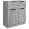 Aparador de madera contrachapada gris Sonoma 60x30x70 cm 2