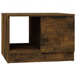 Mesa de centro madera contrachapada roble ahumado 50x50x36 cm H