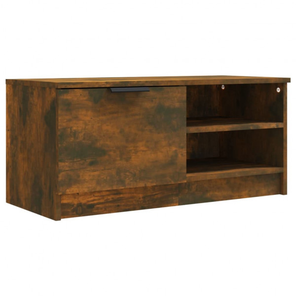 Mueble para TV madera contrachapada roble ahumado 80x35x36.5 cm M 2