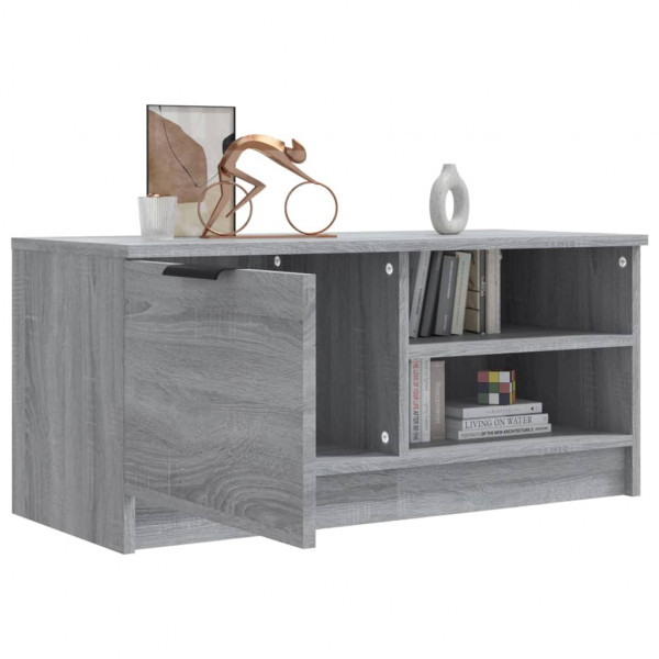 Mueble para TV madera contrachapada gris Sonoma 80x35x36.5 cm M 4