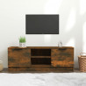 Mueble de TV madera contrachapada roble ahumado 102x35x36.5 cm 1