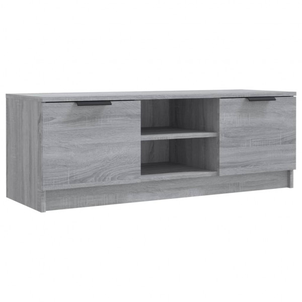 Mueble de TV madera contrachapada gris Sonoma 102x35x36.5 cm M 2