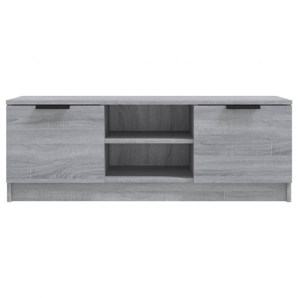 Mueble de TV madera contrachapada gris Sonoma 102x35x36.5 cm M 3