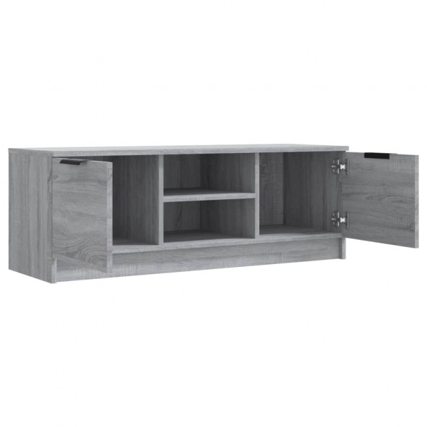 Mueble de TV madera contrachapada gris Sonoma 102x35x36.5 cm M 4