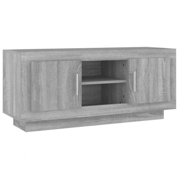 Mueble para TV madera contrachapada gris Sonoma 102x35x45 cm M 2