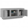 Mueble para TV madera contrachapada gris Sonoma 102x35x45 cm 4