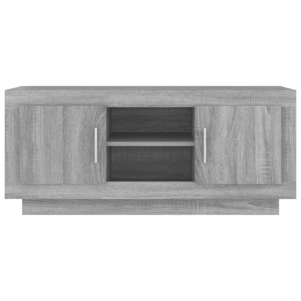Mueble para TV madera contrachapada gris Sonoma 102x35x45 cm M 5