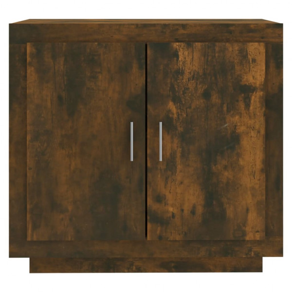 Aparador madera contrachapada color roble ahumado 80x40x75 cm M 5