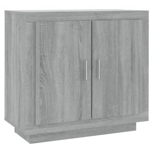 Aparador de madera contrachapada gris Sonoma 80x40x75 cm H