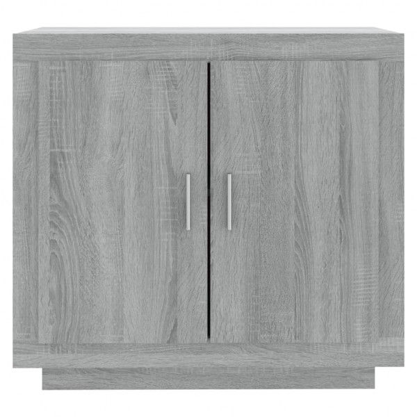 Aparador de madera contrachapada gris Sonoma 80x40x75 cm M 5