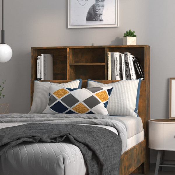 Armario cabecero roble ahumado 100x19x103.5 cm D