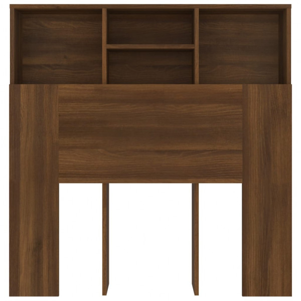 Mueble cabecero marrón roble 100x19x103.5 cm M 4