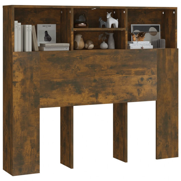 Mueble cabecero roble ahumado 120x19x103.5 cm M 4