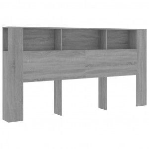 Mueble cabecero gris Sonoma 200x18.5x104.5 cm H